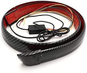 Car- Dec Spoiler for Cars Third Brake Light Turn Signal Red LED Strip ...