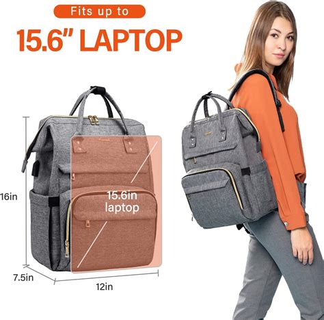 Buy LOVEVOOK Laptop Backpack for Women with Cable Bag Anti Theft Travel ...