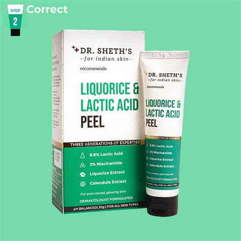 Liquorice & Lactic Acid Peel - 30g – Dr Sheth's