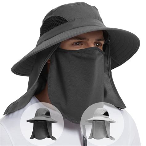 EINSKEY Fishing Hat Sun Protection Hat with Neck Flap for Men,Full ...