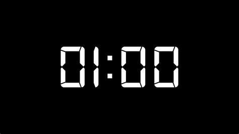 1 Minute -60 seconds Timer white-2999 PowerPoint Template