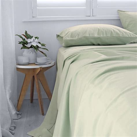 Sage Flannelette Sheet Set - Flannelette Sheets