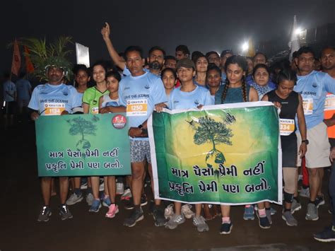 1191 runners participated in the race held at Tithal Beach in Valsad ...
