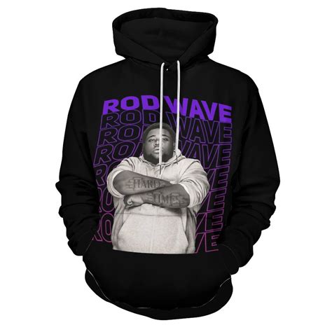 Unisex Rod Wave Rod Wave Hoodies 3D Printed Pullover Hooded Sweatshirt ...