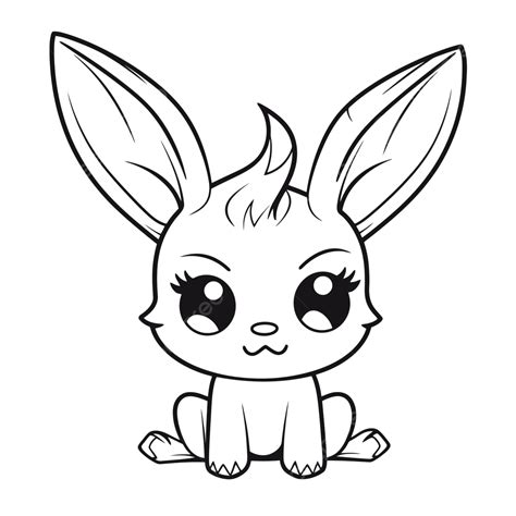 Bunny Coloring Page Outline