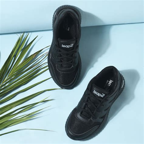 Buy Leap7x Black Velcro Uniform School Shoes For Kids NITSCHO-1V By Liberty
