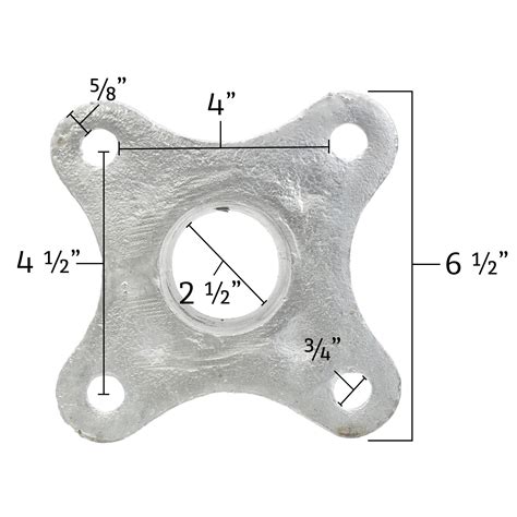 2 1/2" Floor Flange w/ 2 Set Screws (Fits 2 3/8" OD) | eBay