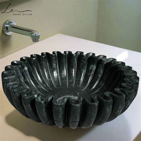 Green Marble Handcrafted Basin – Le Home Decor Studio