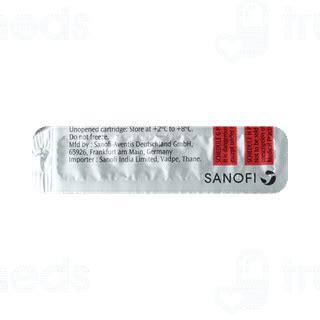 Apidra 100iu Cartridge 3ml - Uses, Side Effects, Dosage, Price | Truemeds