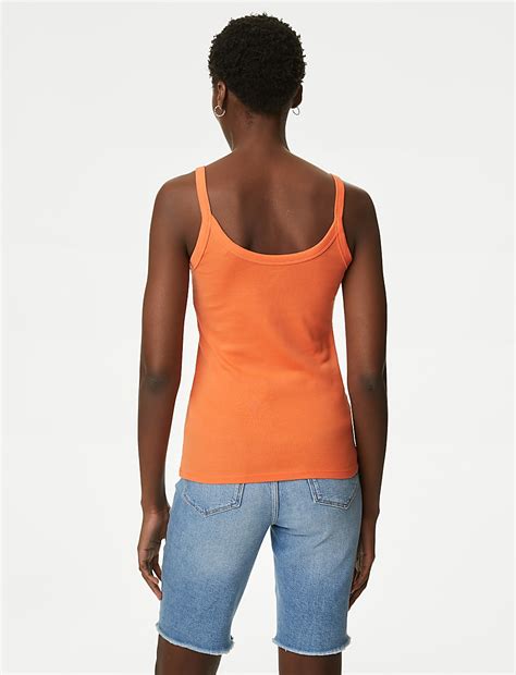 Buy Pure Cotton Scoop Neck Vest at Marks & Spencer