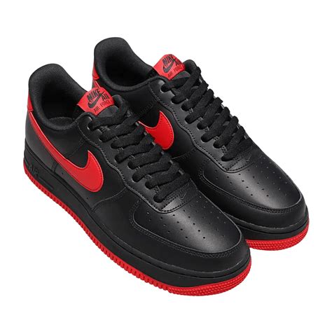 The Black and Red Air Force 1 Sneakers | eBay