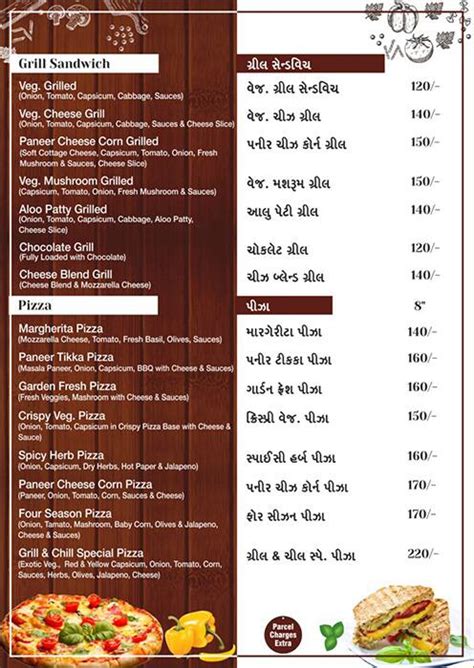 Menu at Grill & Chill, Surat, VR Mall