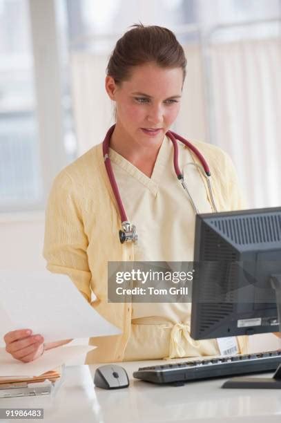 Nurse at Computer 的图像结果