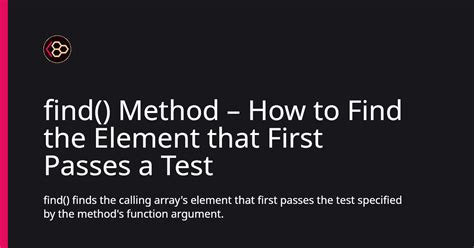 Image result for JavaScript Find Method