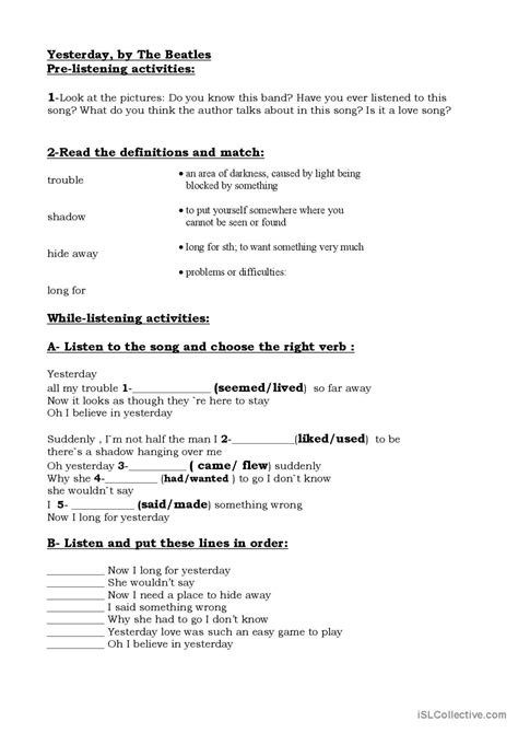 ESL Worksheet in With 的图像结果