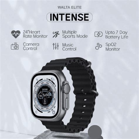 Buy Walta Elite Intense Smartwatch with 1.85" Full Touch Display ...