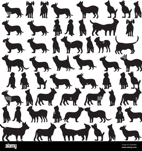A set of Silhouettes of dogs and cats on a white background Stock Vector Image & Art - Alamy