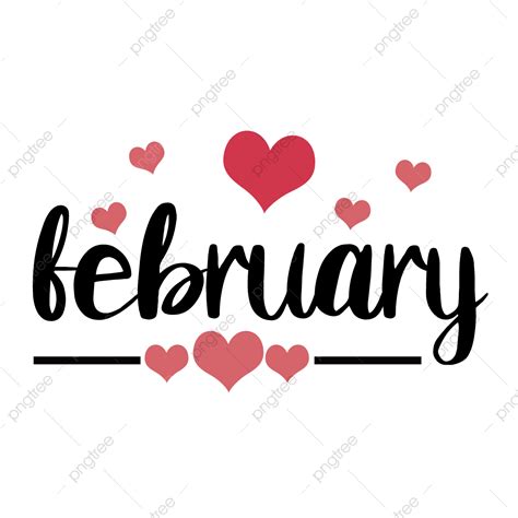 February Valentine Clipart PNG Images, February Love Clip Art ...