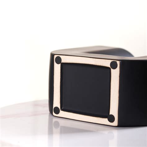 Modern U Shaped Vase Black Online - Premium Vase | Nestasia