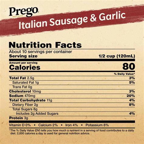 Prego Italian Sausage & Garlic Meat Sauce - Shop Pasta sauces at H-E-B