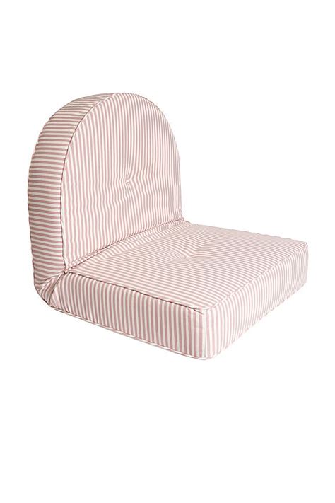 business & pleasure co. Reclining Pillow Lounger in Laurens Pink Stripe ...