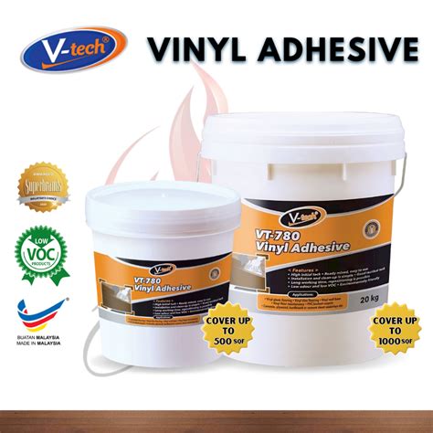 Vtech VT-780 5KG/10KG/20KG Vinyl Adhesive Sealant Flooring Glue Gam ...