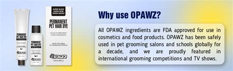 OPAWZ Permanent Dog Hair Dye, Pet Hair Dye Safely Used by Grooming ...