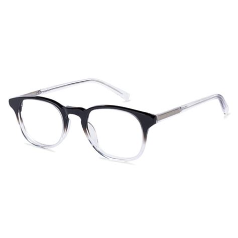 Buy Blue Block Phone Computer Glasses Black Transparent Full Rim Round ...