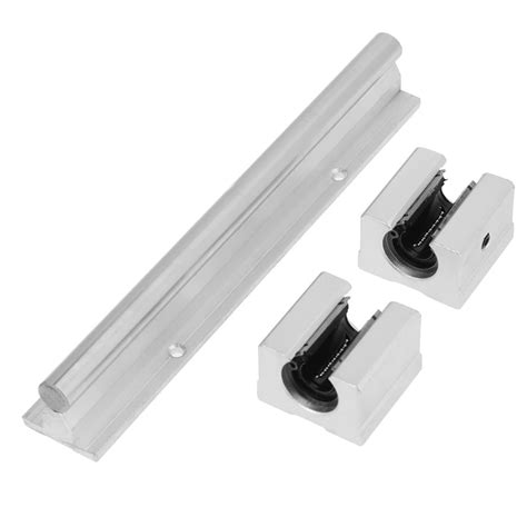 Linear Bearing Slide Kit SBR12, 2 Pieces SBR12 Linear Guide Rail 200mm ...
