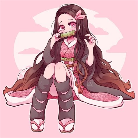cute drawing nezuko