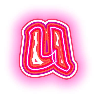 Neon Letter U PNG 的图像结果