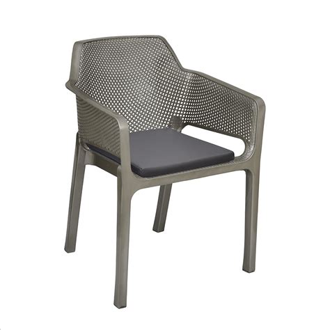 Buy Nilkamal Captain Plastic Arm Chair With Leatherette Cushion ...