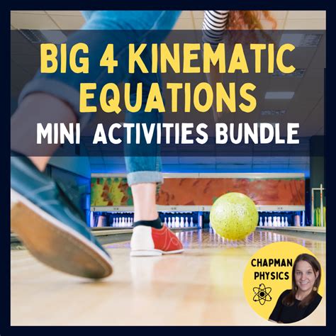 Big 4 Kinematic Equations Activities Bundle│No Prep Physics Resources ...