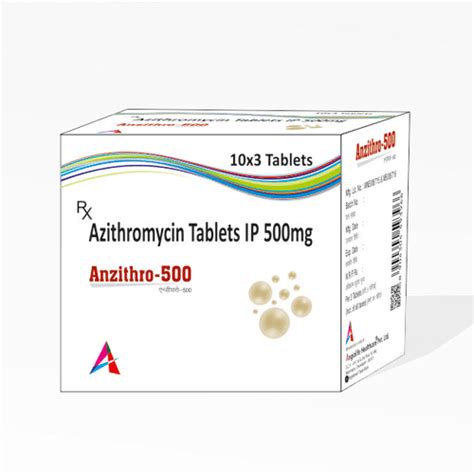 ANZITHRO-500 Tablets Angiolife Healthcare Pvt Ltd