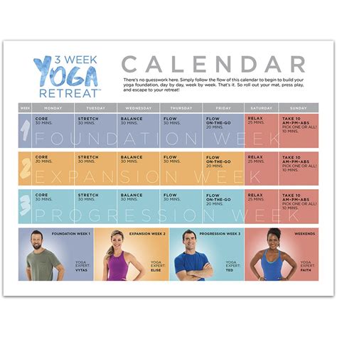 3 Week Yoga Retreat Workout Program (DVDs) - Learn Yoga at home in 21 ...