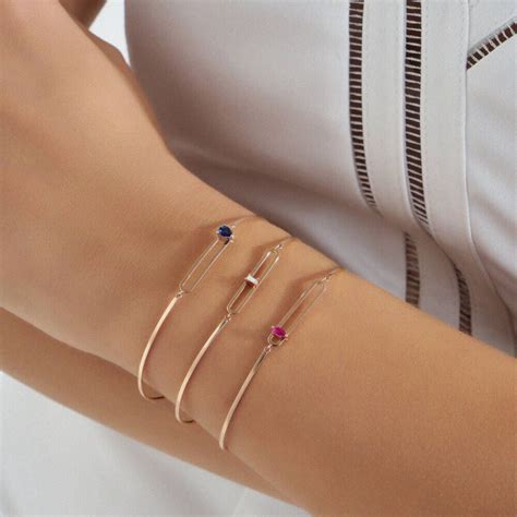 Vivien 0.15 CT Pear Cut Sapphire Rose Gold Bracelet