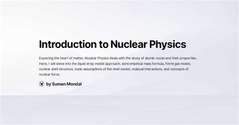 Introduction to Nuclear Physics