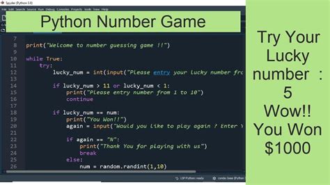 How to Write Python Number Guessing Game With While Loop & If ...