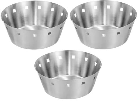 Buy SAGER® Stainless Steel Round Bread Basket/Roti, Chapati, Naan Tokri ...
