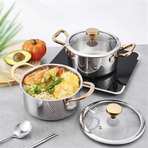 2024 New High Quality 304 Stainless Steel Hot Pot Camping Cookware ...