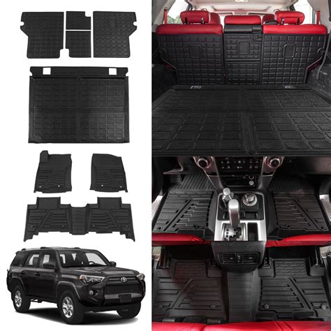 Bomely Fit 2013-2023 Toyota 4Runner Floor & Trunk Mats, Cargo Liner ...