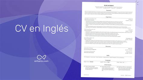 CV en Inglés: Ejemplos y Plantillas Gratis para Descargar