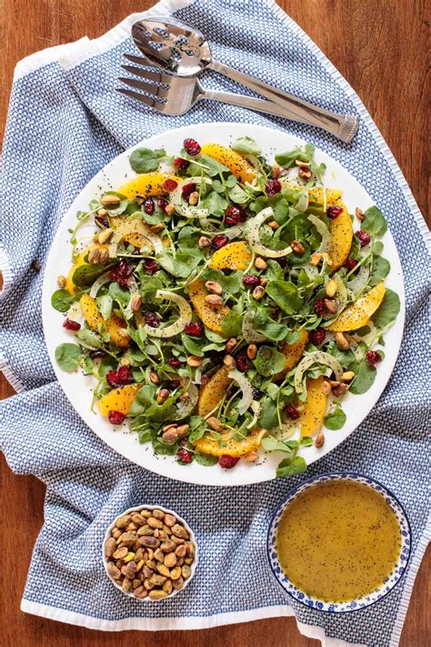 Orange Fennel Watercress Salad - The Café Sucre Farine