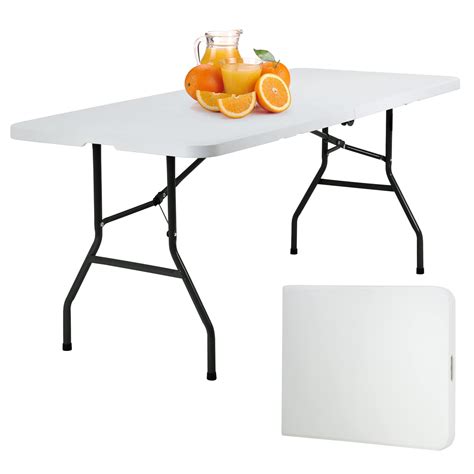 Buy PayLessHere 6 FT Folding Table Plastic Picnic Table Office Table ...