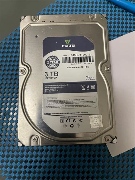 Amazon.in: Buy Matrix 3TB SATA Hard Drive for Desktop (HDD) 3.5 Inch ...