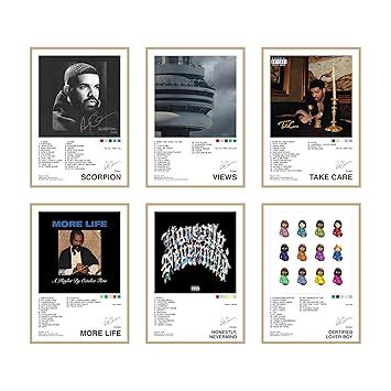 CodersParadise Drake Wall Posters | 8x12 Inch (A4) Premium Hip-Hop ...