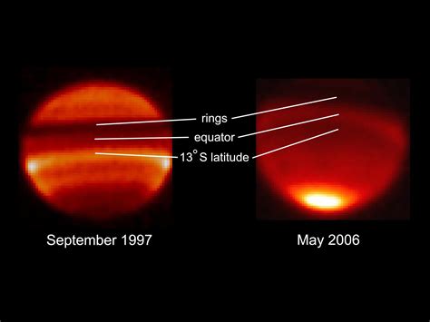 Saturn's Infrared Temperature Snapshot (Labeled) | NASA Solar System ...