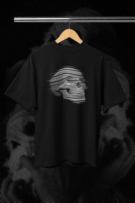 Blur Skull Oversized Tshirt – Brewthesoul