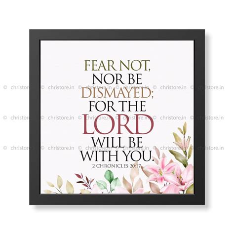 Fear Not, Nor Be Dismayed - 2 Chronicles 20:17 Wall Décor – Christore