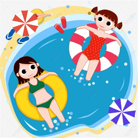 Kids In Pool Clip Art
